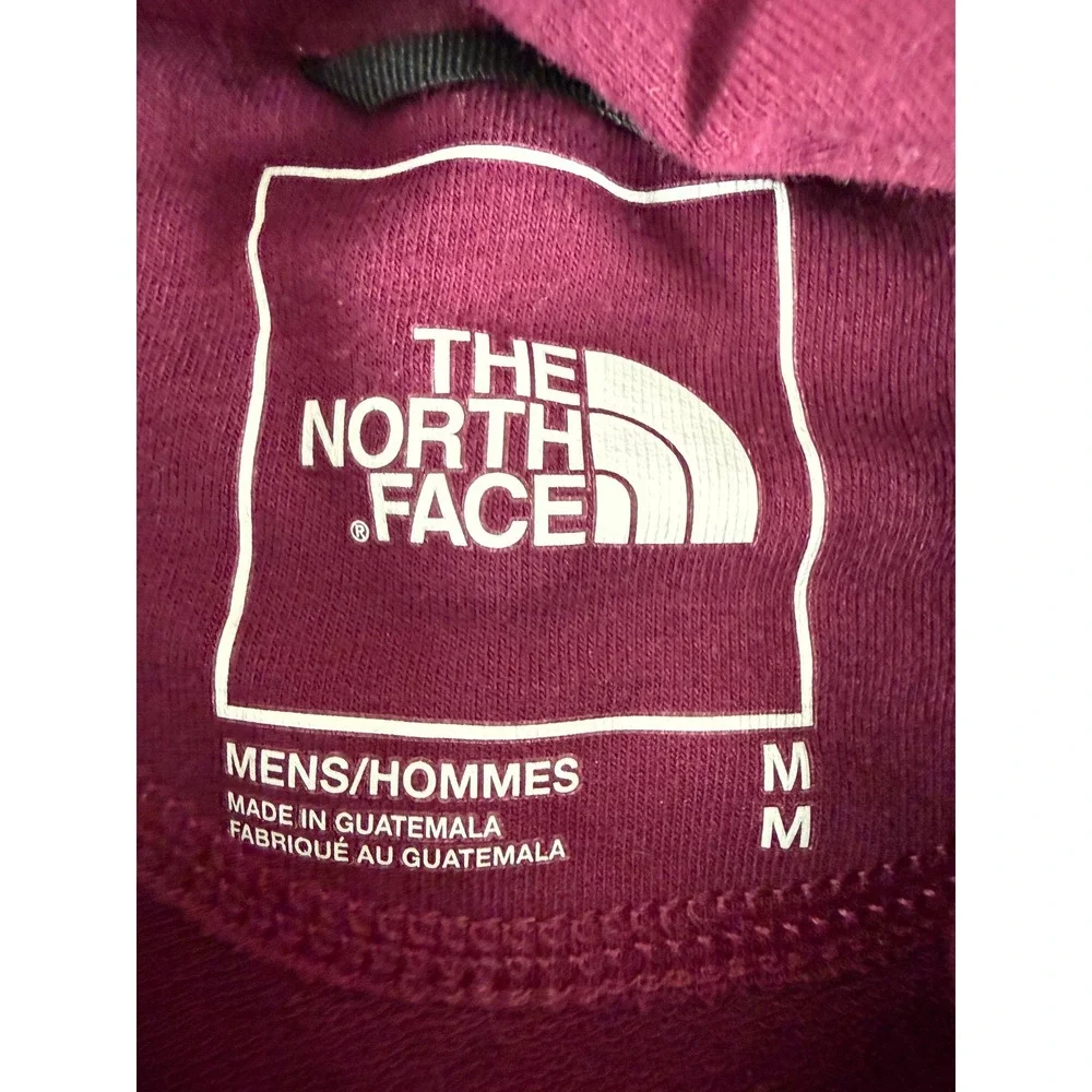 The North Face Size M Pullover Active Outdoors Hoodie Maroon Long Sleeve Mens